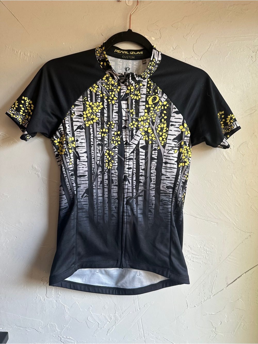 Pearl Izumi Women’s Cycling Jersey Aspen Trees Fall Graphic Full Zip Small